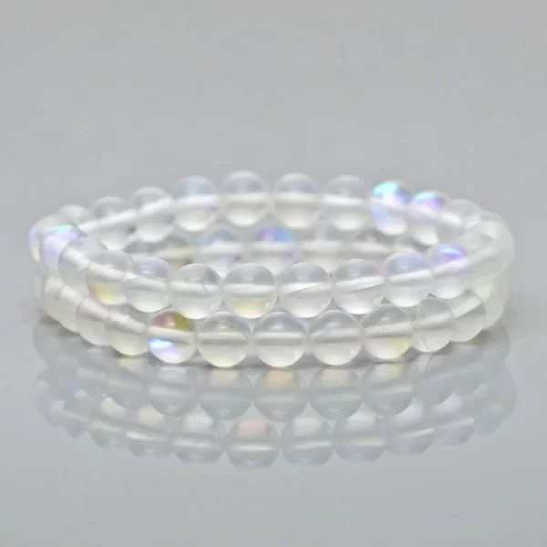 Quartz Gemstone Beads Stretch Bracelet