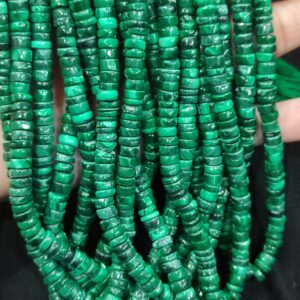 Malachite beads: Malachite Smooth Malachite heihsi tyre shape beads Malachite beads strand Malachite wheels gemstone beads Malachite wholesale beads