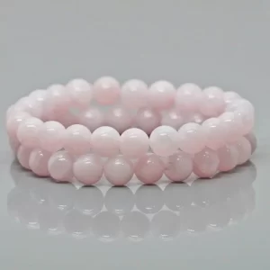 Rose Quartz Gemstone Beads Stretch Bracelet