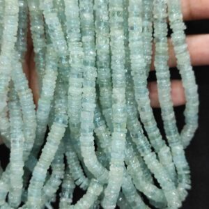 Aqumarine beads: Aquamarine Smooth Beads, Aquamarine Rondelle Beads, Aquamarine Gemstone beads, Natural Aquamarine Plain Beads