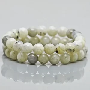 Natural Labradorite Gemstone Beads Stretch Bracelet